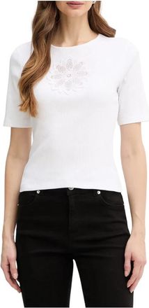 Twinset T-Shirts - Dames - T-shirts - Wit - S - Katoen - Tops