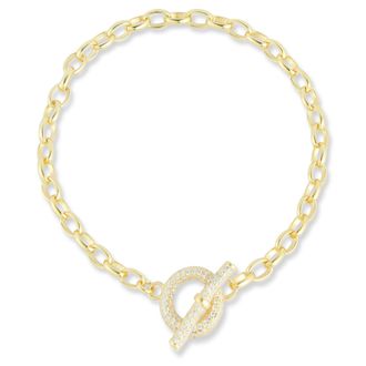 Glaze Jewelry Sterling Silver Toggle Bracelet