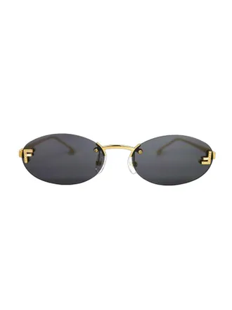Fendi Womens Sunglasses Black Metal