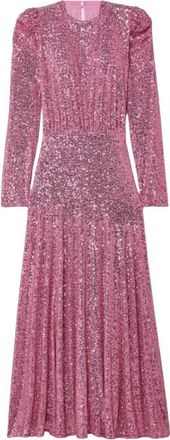 Rixo Pink Sequin Cerise Maxi Dress Size XS