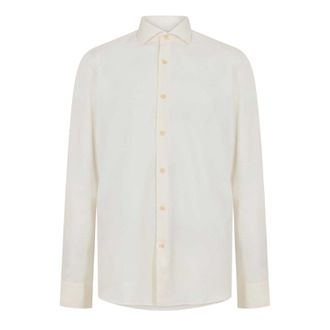 HUGO BOSS Herenoverhemd van Joe Oxford met gespreide kraag en lange mouwen, geschikt voor formele gelegenheden (Wit)