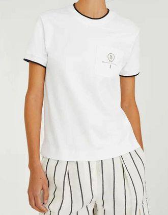 Brunello Cucinelli White Cotton Crew Neck T-Shirt, Size X-Large