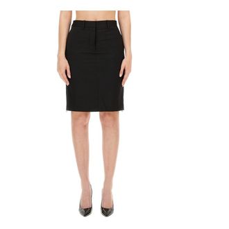 Helmut Lang Pencil Skirts, female, Black, Size: 2XS Car Zip Skirt