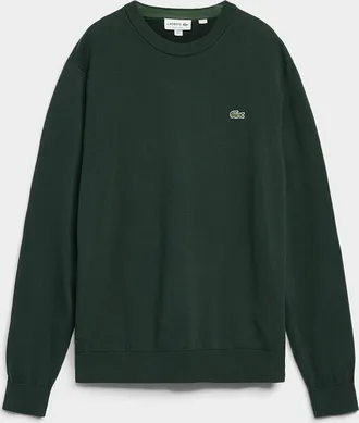 Lacoste Mens Croc emblem crew-neck sweater