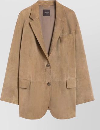 Max Mara tailored jacket notch lapel back vent