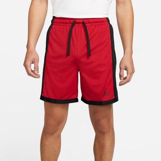 Nike Jordan Mens Dri-FIT Sport Mesh Shorts - Black/Gym Red/Black Size 3XL