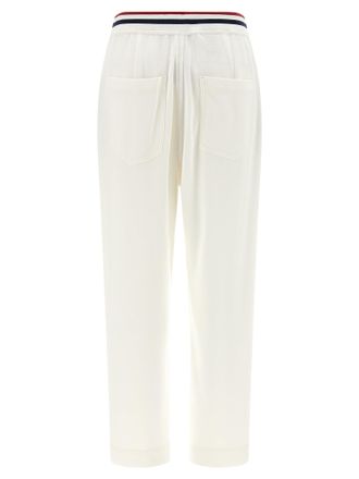 Brunello Cucinelli Womens White Cotton Joggers (workout Pants)