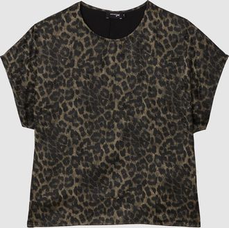 Jeanne Vouland Top Ramy Imprim&eacute;e Leopard