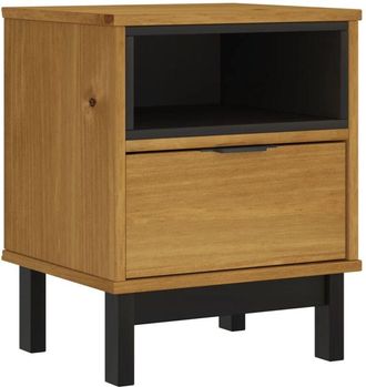 vidaXL Bedside Cabinet FLAM 40x35x50 cm Solid Wood Pine vidaXL