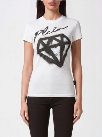 Philipp Plein T-shirt slim fit in cotone stretch con stampa logo grafica