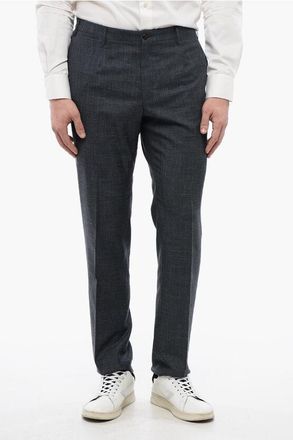 Corneliani Silk Blend LEADER Pants with Flap Back Pockets size 46