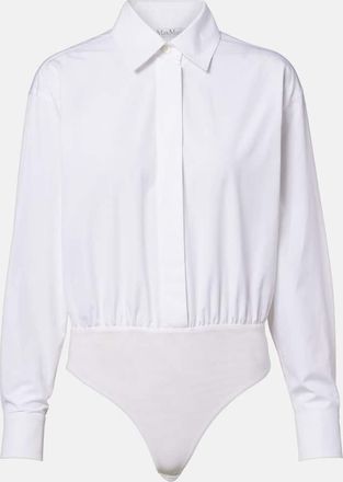 Max Mara Body Aere in popeline di cotone e tulle