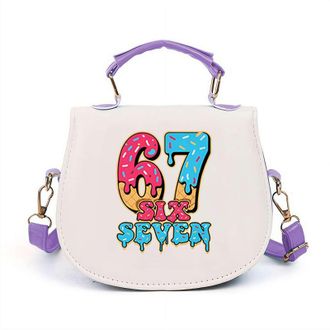 Generic ZXCVWWE 67 Handbag,Funny 67 Ice Cream Handbag,Santa Says SixSeven Crossbody Bag,Cute Six Seven Ice Cream Drip Bags,Funny 6 7 Meme,Novelty Six Seven Gi