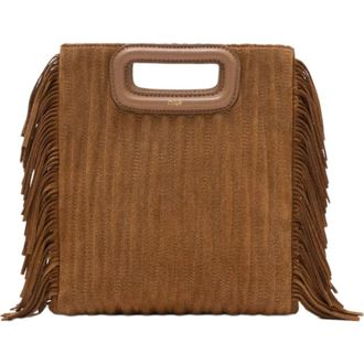 Maje Quilted suede M bag in Camel at Nordstrom, Size Medium