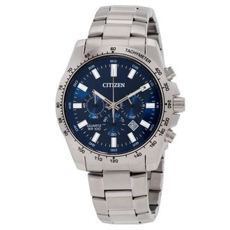 Citizen Chronograph Quartz Blue Dial Mens Watch AN8230-59M