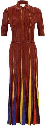 Gabriela Hearst Calypso Gebreide Jurk - Dames - Kleedjes - Veelkleurig - XS - Wol - Kleedjes