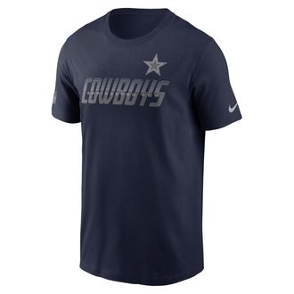 Nike Dallas Cowboys Sideline Team Issue Nike Mens Dri-FIT NFL T-Shirt in Blue | 02ET41S7RD-TF9