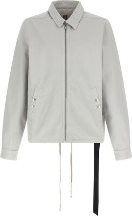 Rick Owens Grey Shirt Collar Jackets