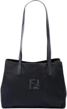 Fendi Pre-owned Nylon Tote - Dames - Vintage Shopper - Zwart - ONE Size - Nylon - Vintage
