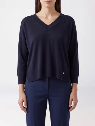Herno Teddy Bear Print V-Neck Lyocell Jumper