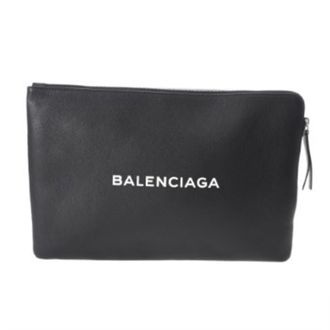 Balenciaga Black Leather Pouch (Pre-Owned)
