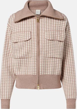 Varley Ablett houndstooth jacquard jacket