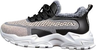 Generic Womens Round Toe Flat Heel Boots Comfortable Mid Heel Fleece Lining Thick Sole Cut Protection, black, 8.5 UK