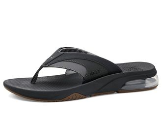 Reef Fanning + Mens Sandals Black/Gum : 11 D - Medium