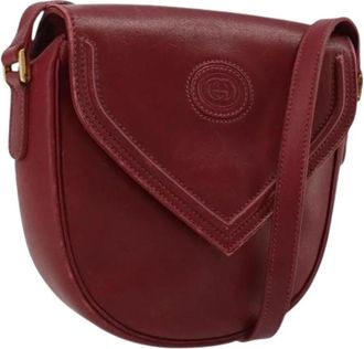 Gucci Pre-owned Vintage Schoudertas - Dames - Vintage Schoudertas - Rood - ONE Size - Leer - Vintage