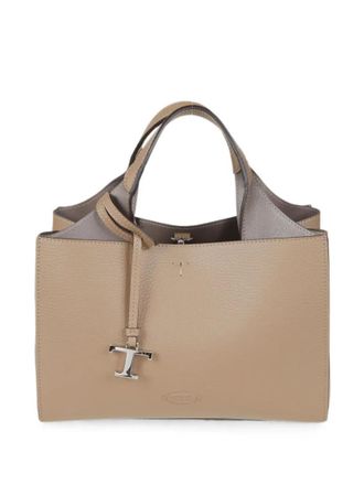 Tod's Brown T Timeless Small Tote