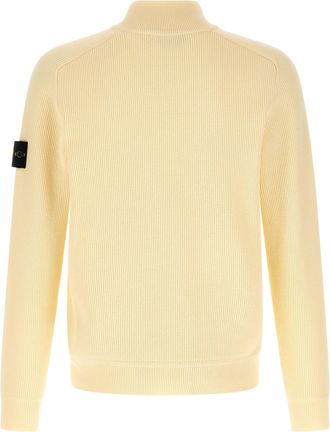 Stone Island Mens Beige Cotton Cardigan Clothing