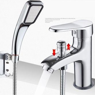 OEM Grifo Mezclador De Ducha, Grifo Monomando De Doble Uso Para Agua Fr&iacute;a Y Caliente, De Aleaci&oacute;n, Grifo De Lavabo Con Ducha De Agua Fr&iacute;a Y Caliente, V&aacute;lv