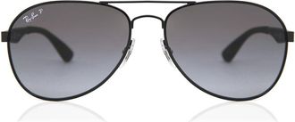 Ray-Ban RB3549 Polarized 002/T3 Mens Sunglasses Black Size 58