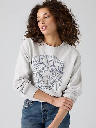 Levi's Graphic Heritage Crew Sweatshirt - Womens - XS - Grey