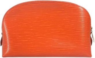 Louis Vuitton Pre-owned Pouch - Dames - Vintage Accessoires - Oranje - ONE Size - Leer - Vintage
