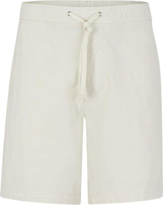 HUGO BOSS Mens Karlos Bermuda Shorts with Clean Hem in Open White - Size 46W/32L