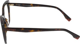 Fendi Maison Fendi FE50136I Tortoiseshell Acetate Eyeglasses - Tortoiseshell