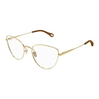 Chlo&eacute; Glasses, female, Yellow, 54 MM, Cat-eye Frame