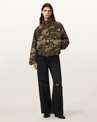 AllSaints Clay Camo Patch Jacket