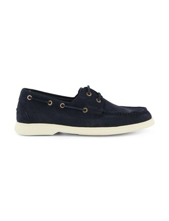 HUGO BOSS Instapper suede donkerblauw BOSS Sienne