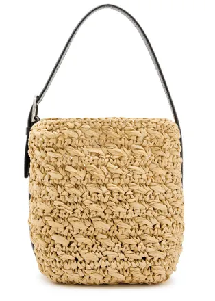 Toteme Belted Small Paper Raffia Tote - Natural - One Size