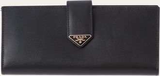 Prada Large Saffiano and Leather Continental Wallet