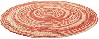 Wanderlust Deco Wanderlust Deco - Alfombra Redonda De Yute Color Marr&oacute;n D120x1