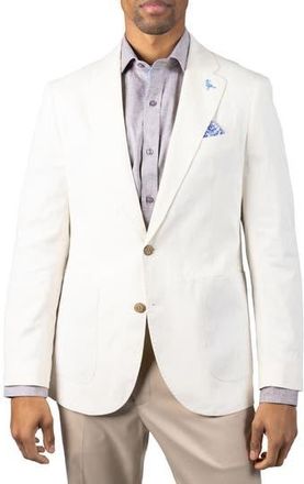 Tailorbyrd Textured Linen Blend Sport Coat in Ecru at Nordstrom Rack, Size 38 Regular