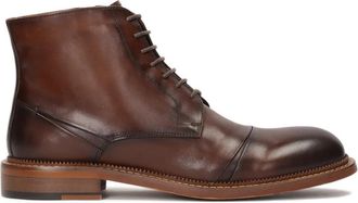 Kazar Bruine herenlaarzen met hoge schacht - Heren - Veterlaarzen - Bruin - 40 EU - Leer - Schoenen