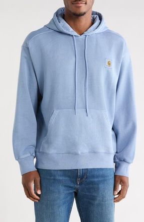Carhartt Work in Progress Nelson Hoodie in Gentle Blue Garment Dyed at Nordstrom, Size Xx-Large