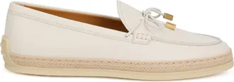 Tod's Womens Loafer White Calfskin Loafers