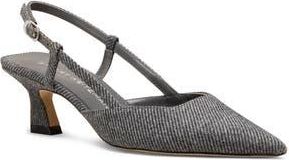 Stuart Weitzman Vinnie 50 Slingback Pump in Black/white. at Nordstrom Rack, Size 8