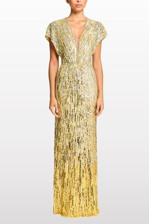 Jenny Packham Dusk Dress in Mimosa at Nordstrom, Size 14 Uk