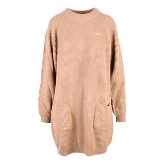 Sun 68 Dames, Jurken, Beige, Maat: L Wol